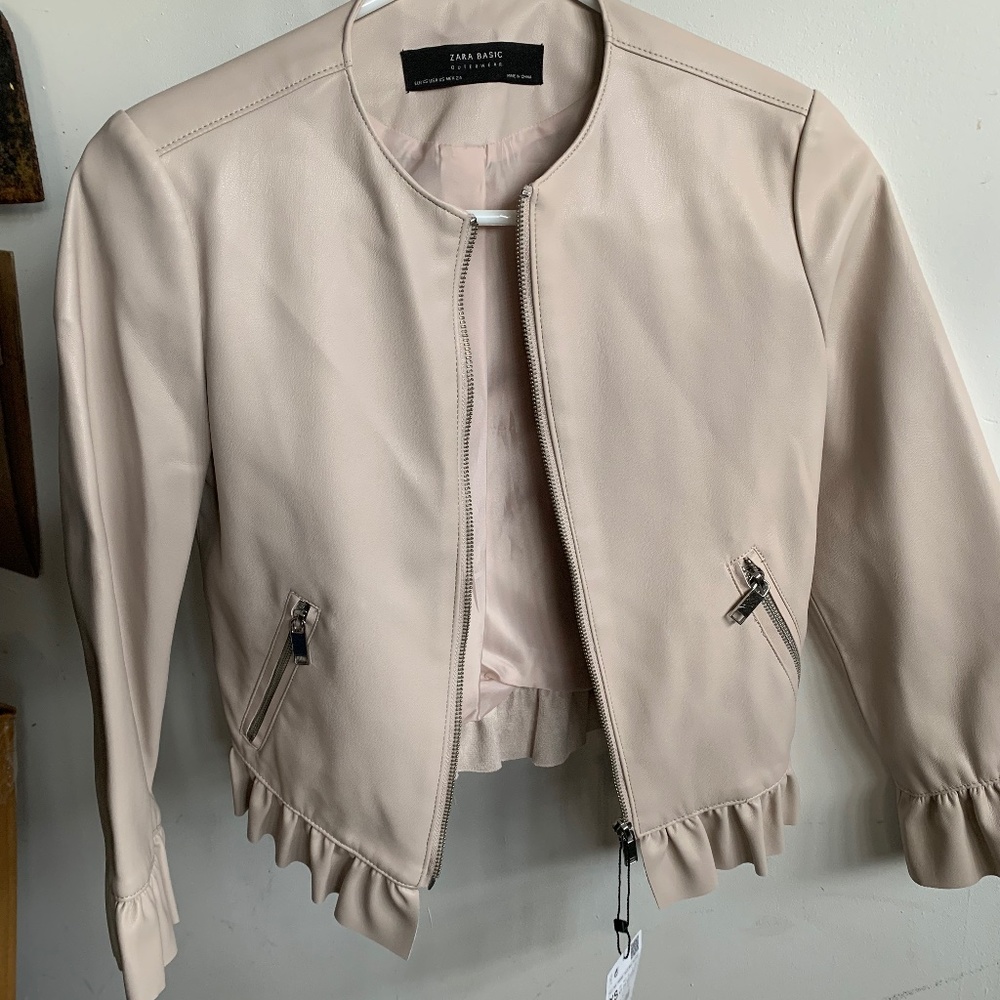 Faux leather jacket